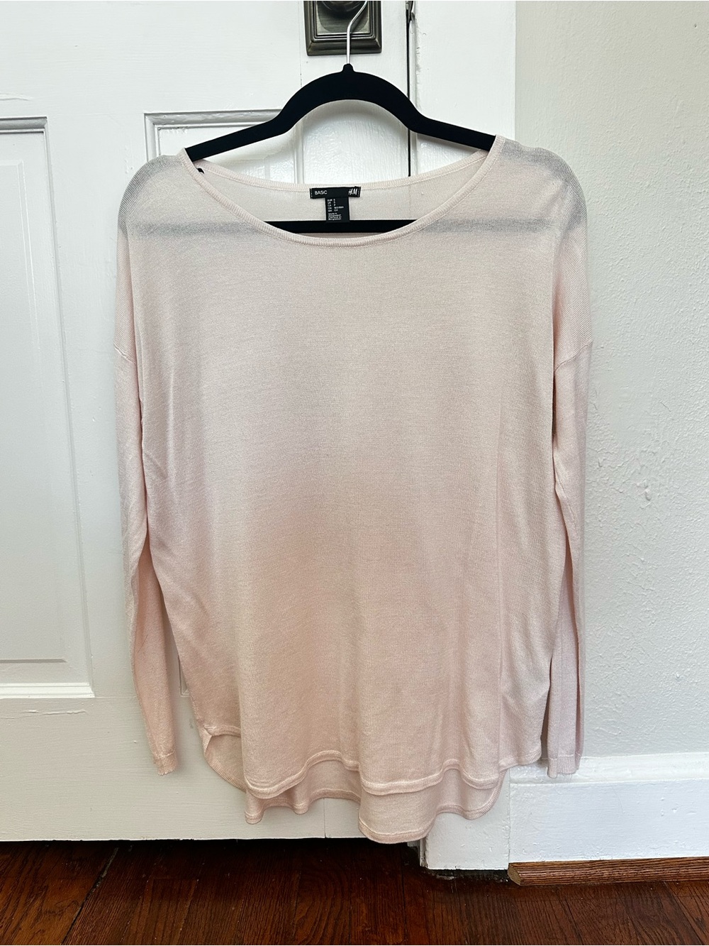 H&M - Basic Knit Sweater Light Pink - Small